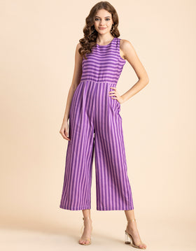 Casual Printed Cotton Summer Fashion Jumpsuit