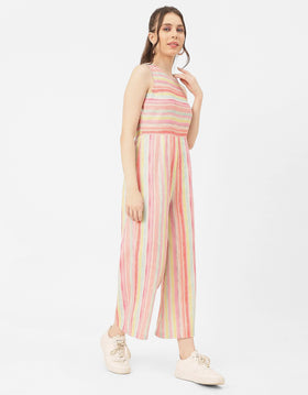 Casual Printed Cotton Summer Fashion Jumpsuit