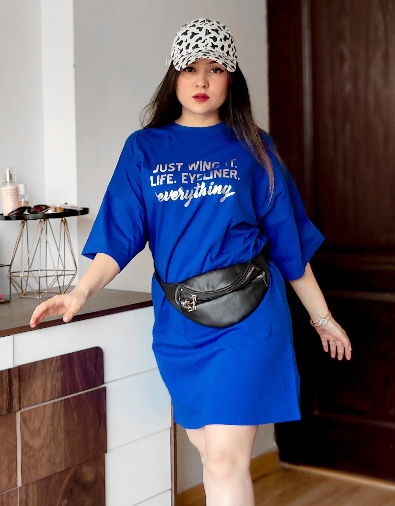 Solid Loose Fit Tshirt Dress For Women XXL Solid Loose Fit Tshirt Dress For Women XXL