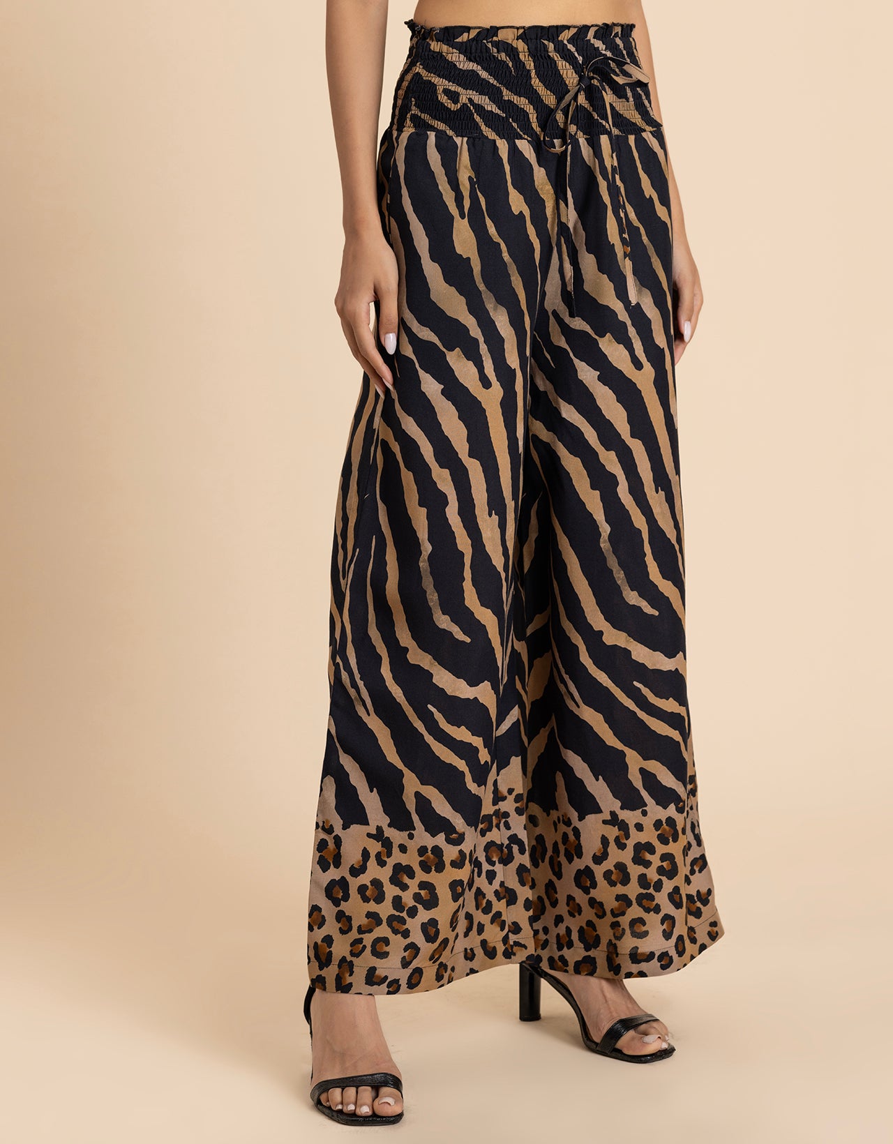 Loose Fit Printed Rayon Women's Stylish Palazzo