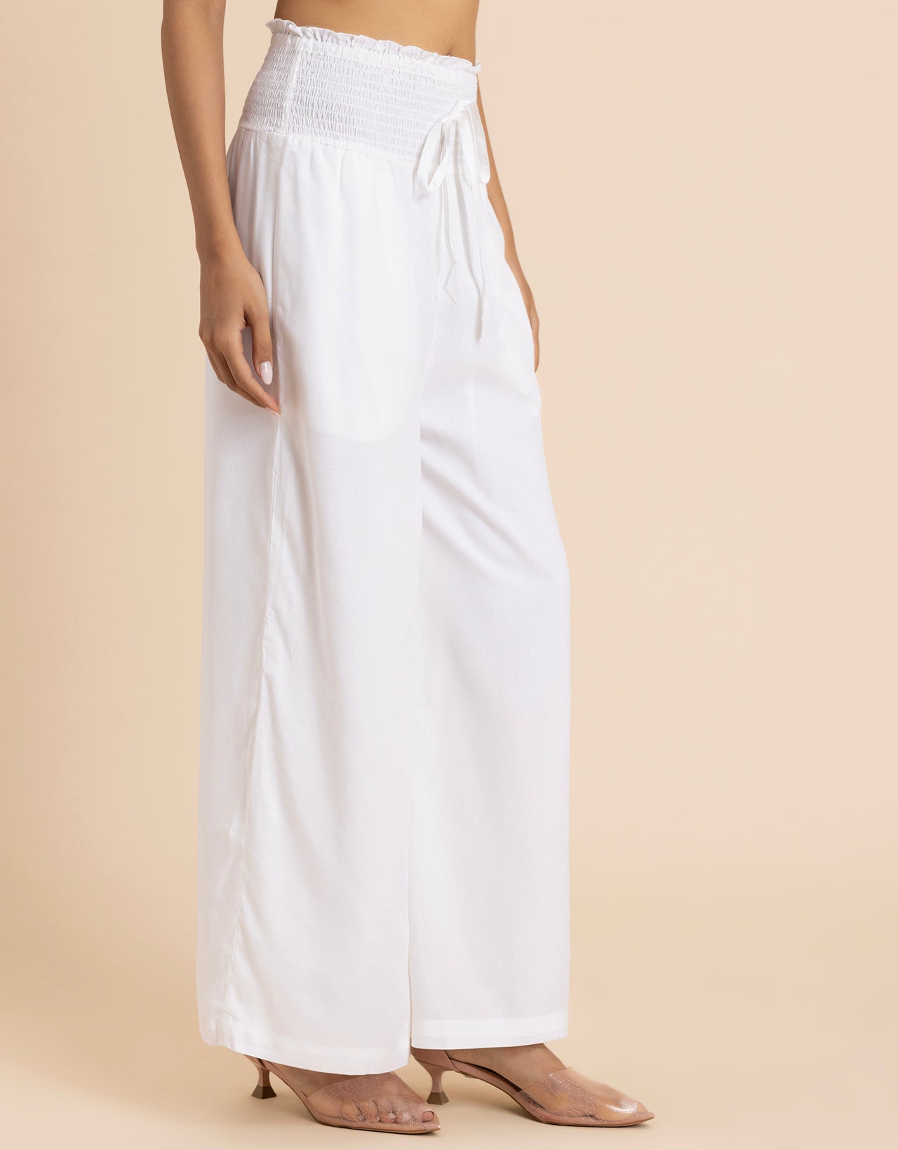 Loose Fit Solid Rayon Women's Stylish Palazzo