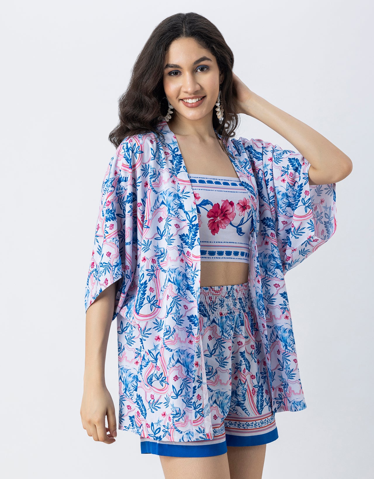 Women Printed 3 Piece Vacation Cord Set