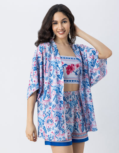 Women Printed 3 Piece Vacation Cord Set