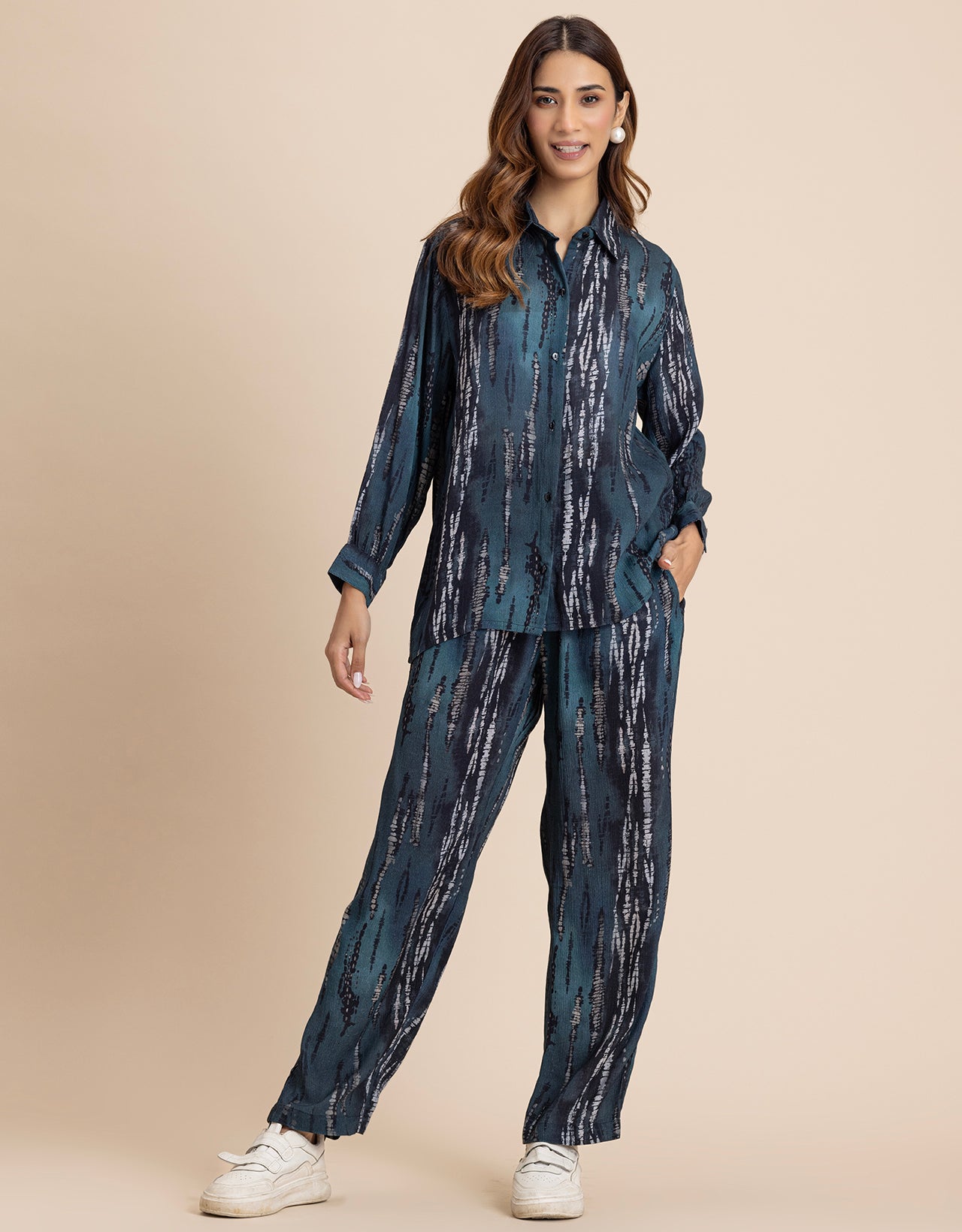 Printed 2Pcs Co-Ord Set For Women