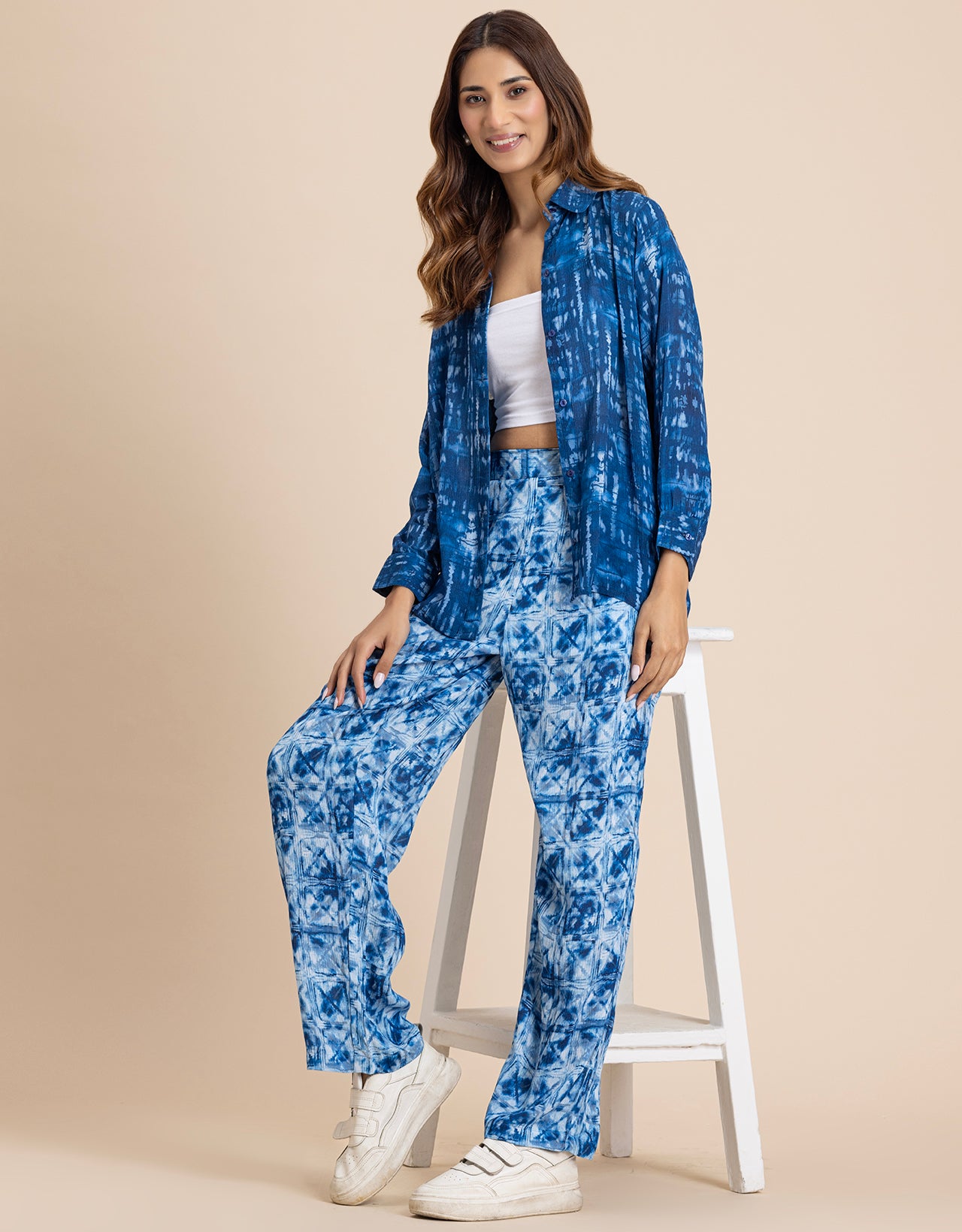 Printed 2Pcs Co-Ord Set For Women