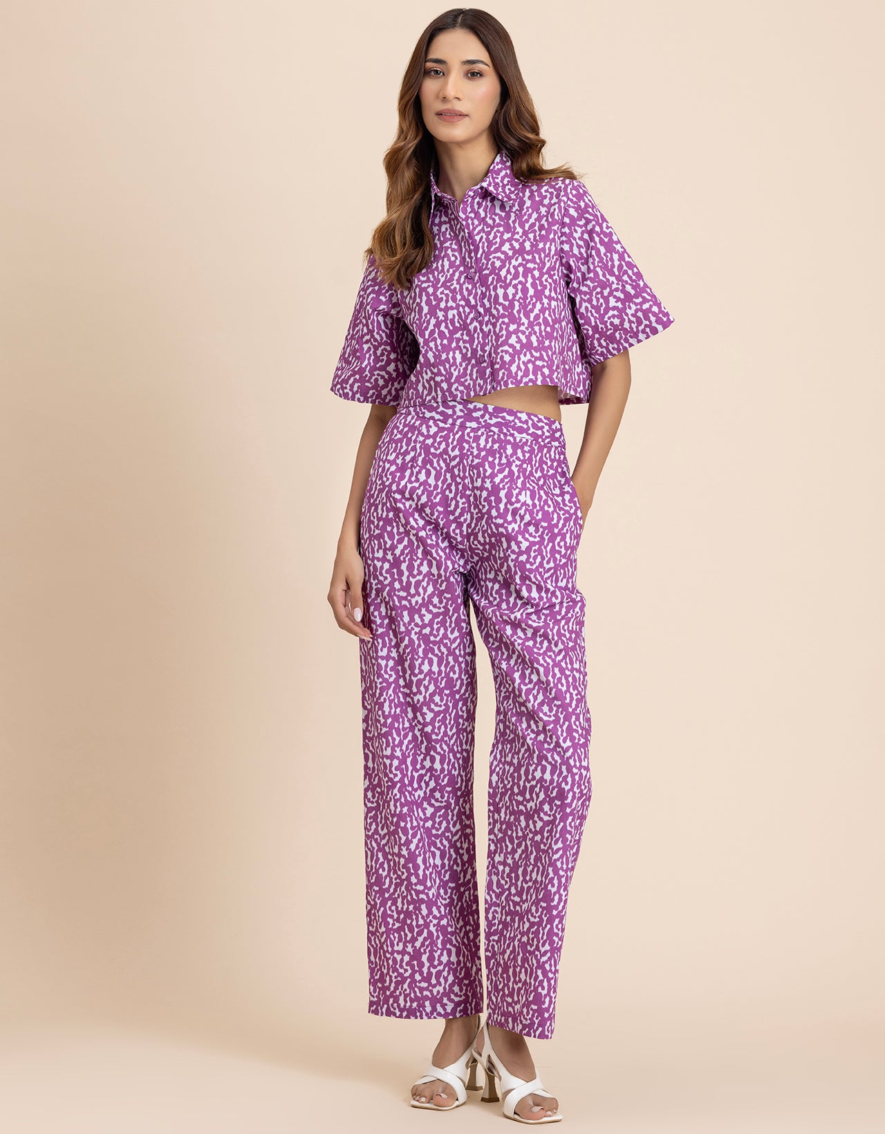 Printed 2 Pcs Cotton Co-Ord Set For Women