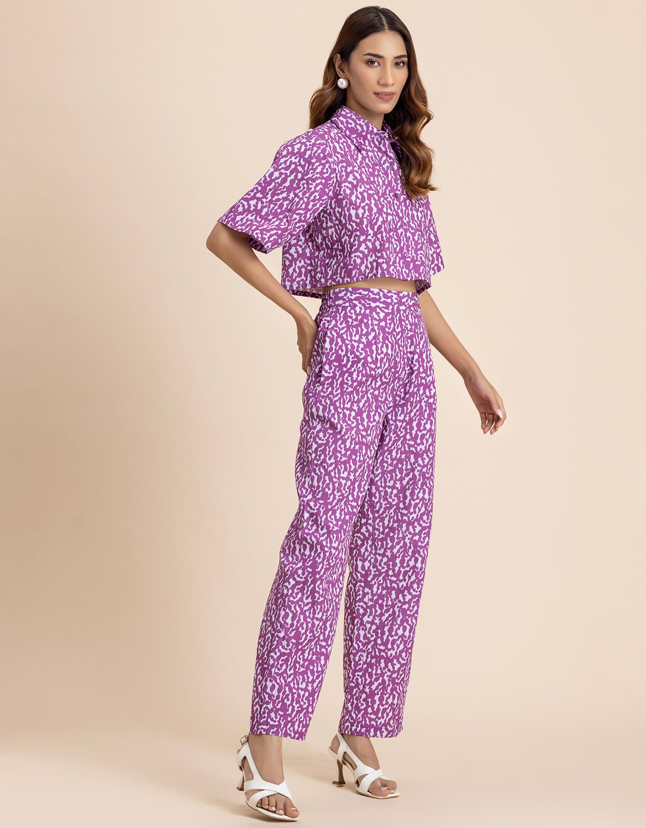 Printed 2 Pcs Cotton Co-Ord Set For Women