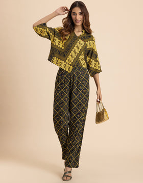 2 Pcs Summer Casuals Co-Ord Set  For Women