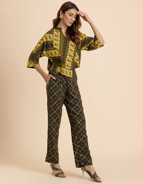 2 Pcs Summer Casuals Co-Ord Set  For Women