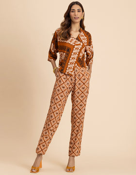 2 Pcs Summer Casuals Co-Ord Set  For Women