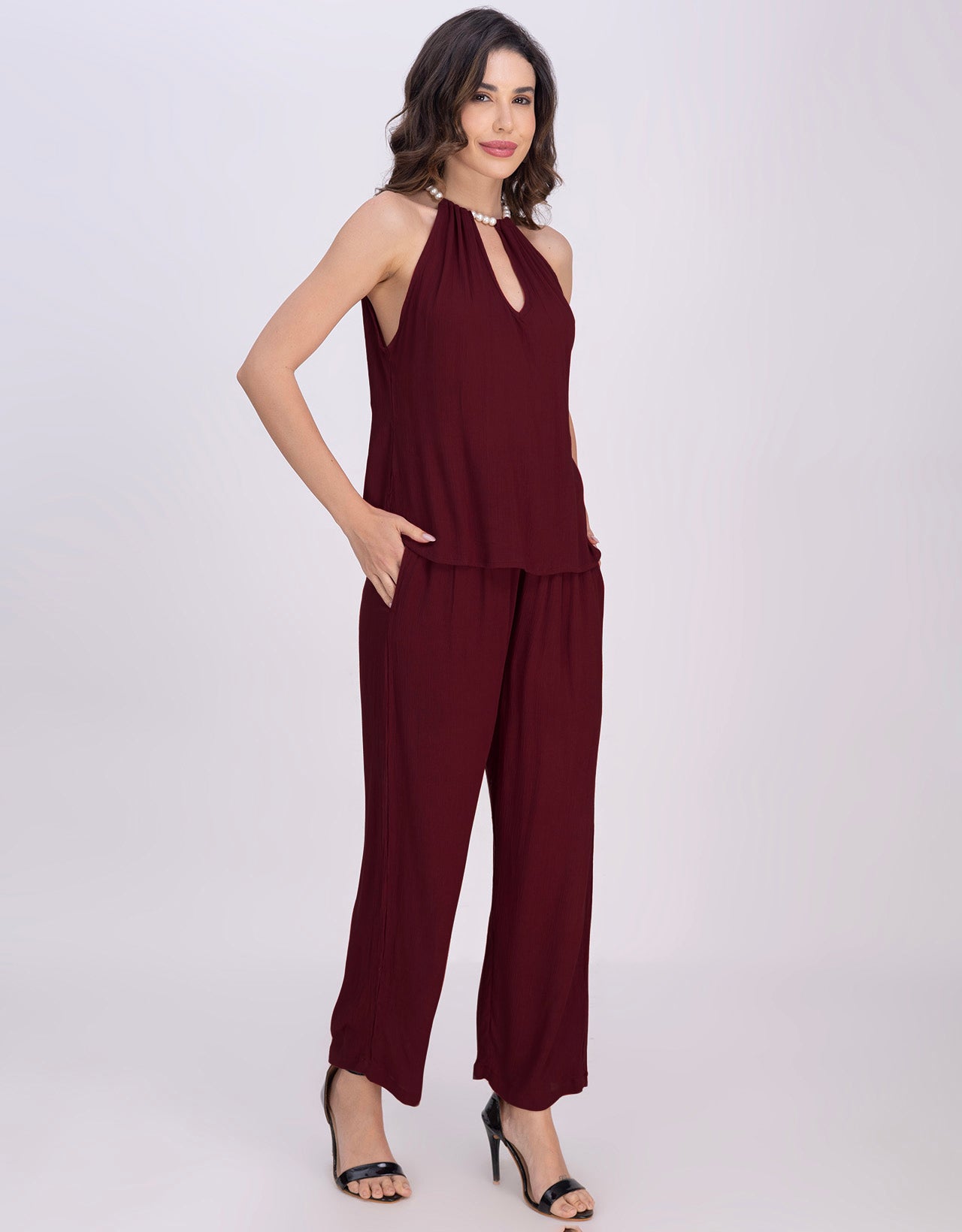 Moomaya Women's 2 Piece Co-Ord Set With Pockets Summer Outfit