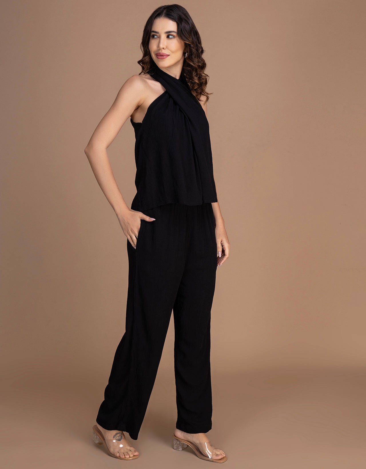 Moomaya Women's 2-Piece Co-Ord Set Casual Lounge Outfit With Pockets