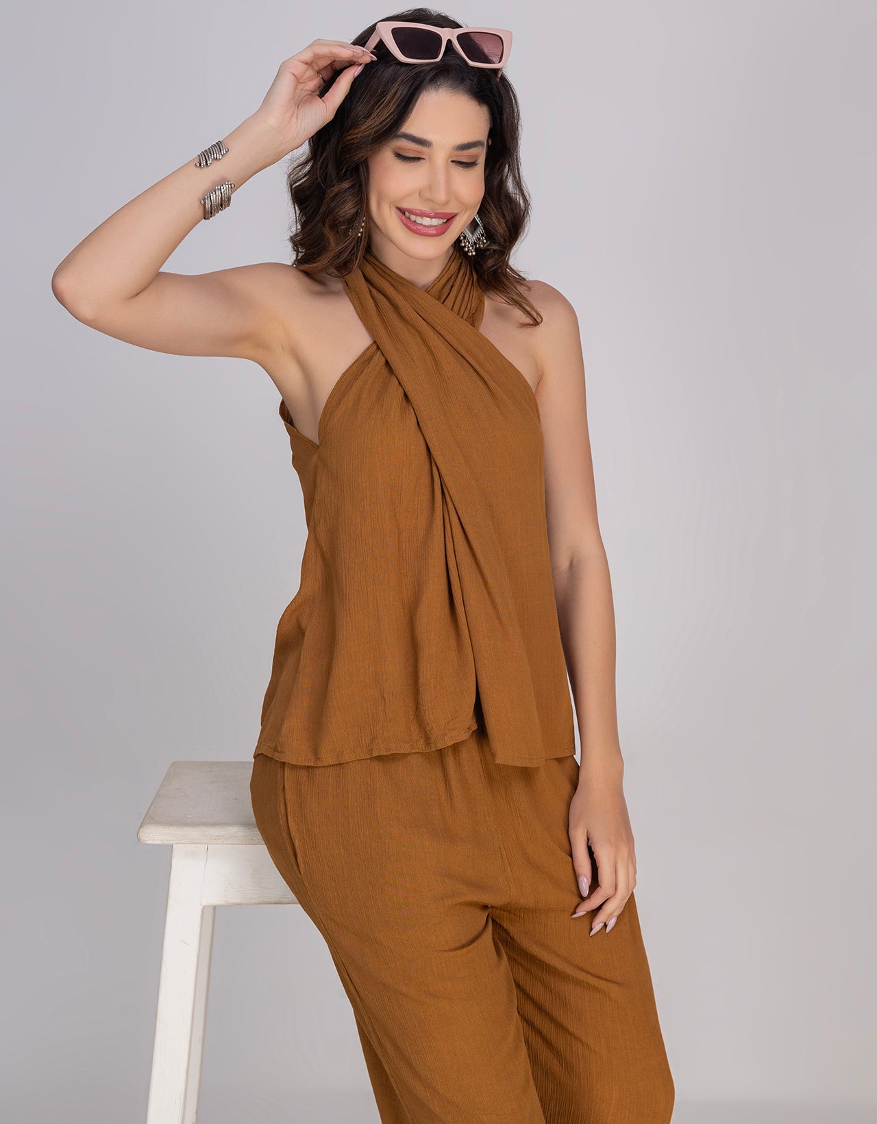 Moomaya Women's 2-Piece Co-Ord Set Casual Lounge Outfit With Pockets