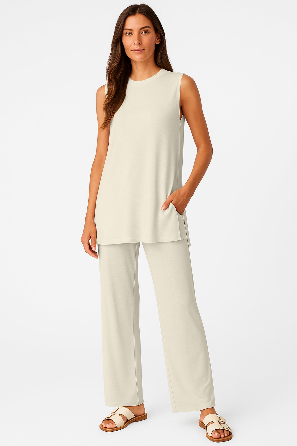 Moomaya Women's Viscose Jersey 2 Piece Lounge Set