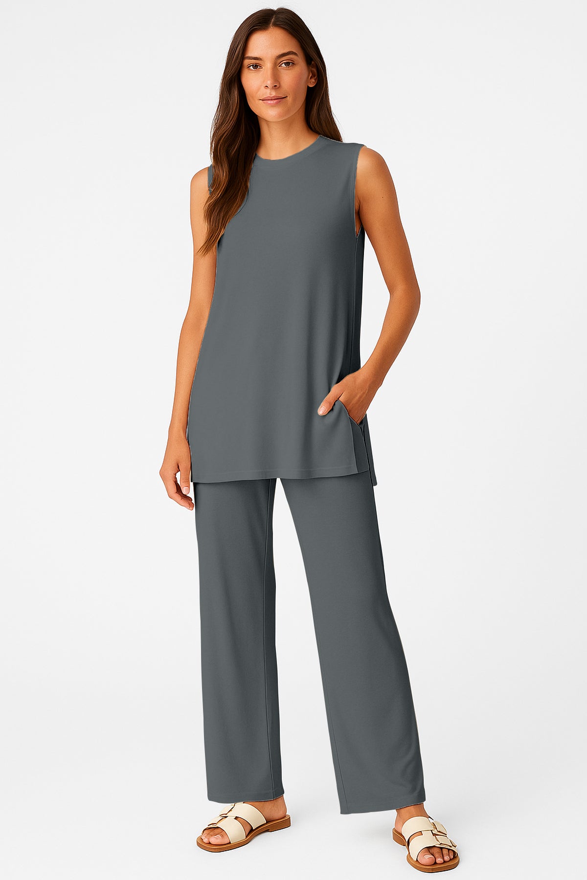 Moomaya Women's Viscose Jersey 2 Piece Lounge Set