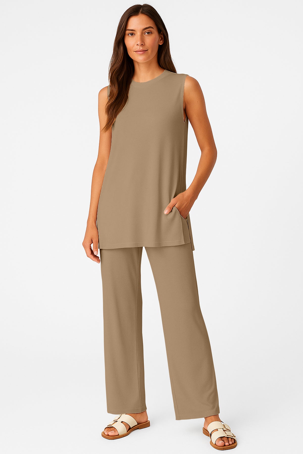 Moomaya Women's Viscose Jersey 2 Piece Lounge Set