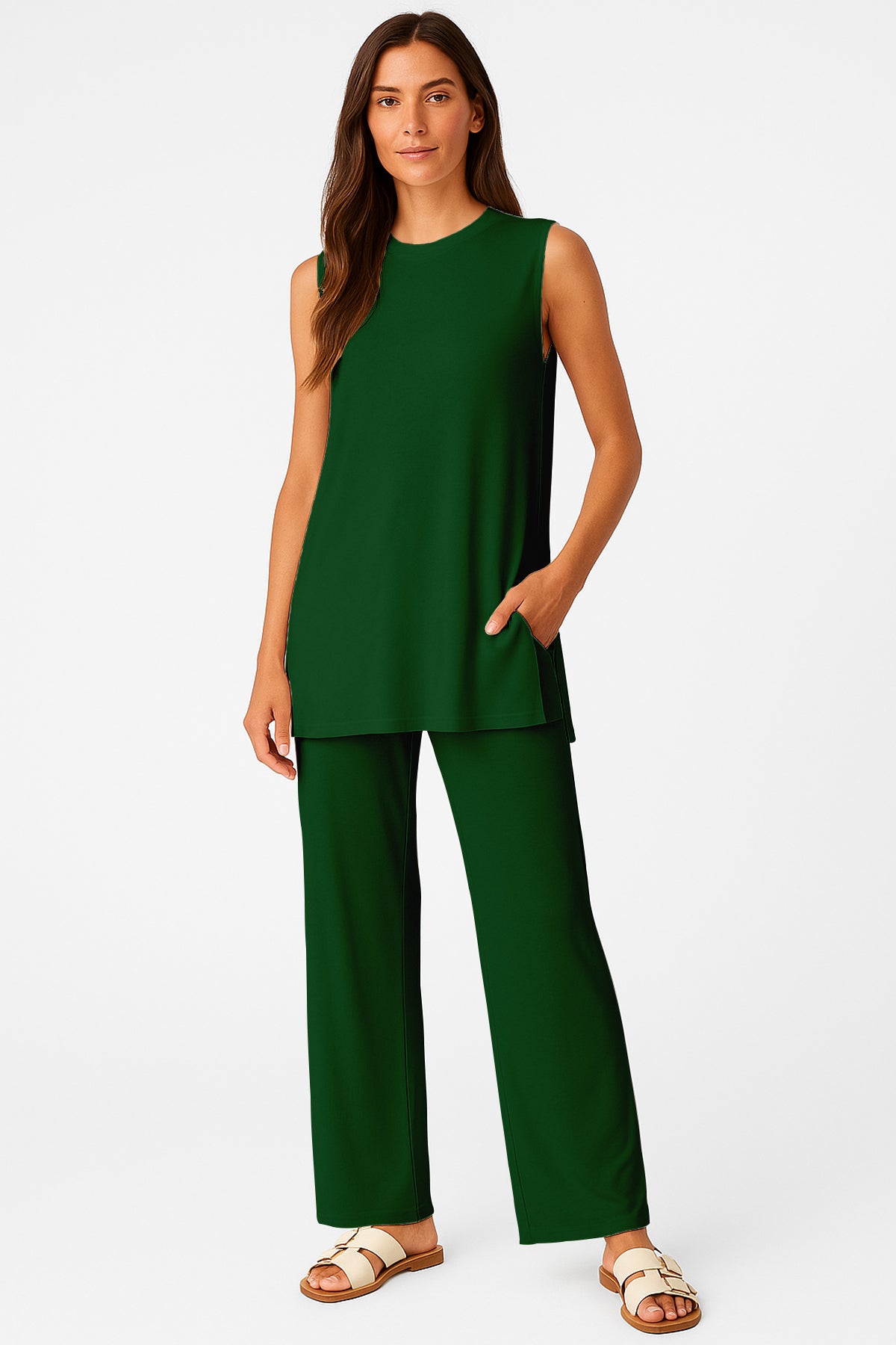 Moomaya Women's Viscose Jersey 2 Piece Lounge Set