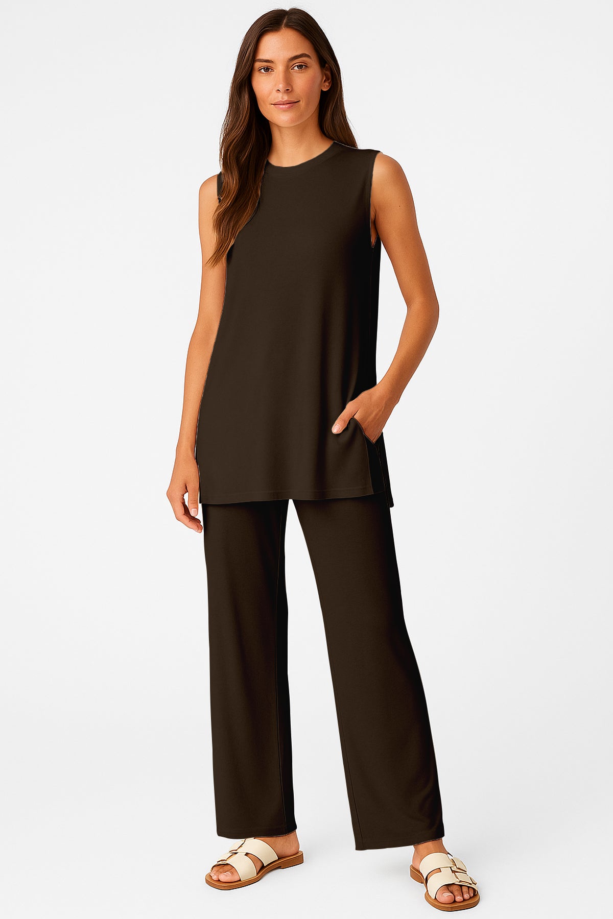 Moomaya Women's Viscose Jersey 2 Piece Lounge Set