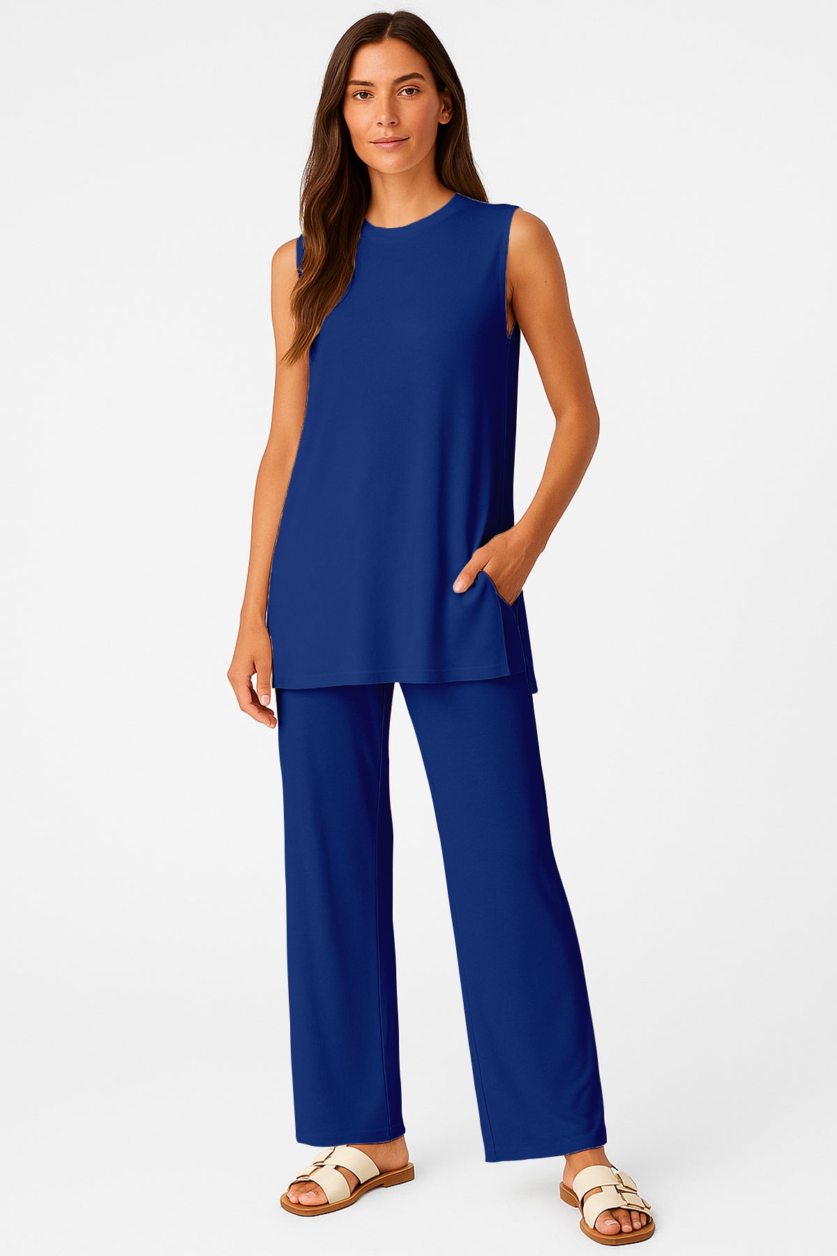 Moomaya Women's Viscose Jersey 2 Piece Lounge Set