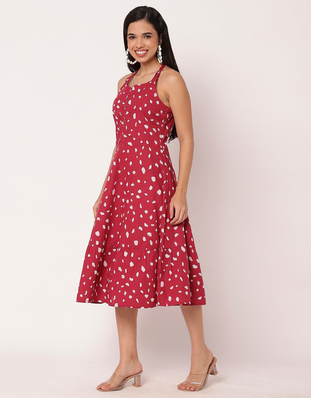 Tiered Dress, Criss-Cross Back