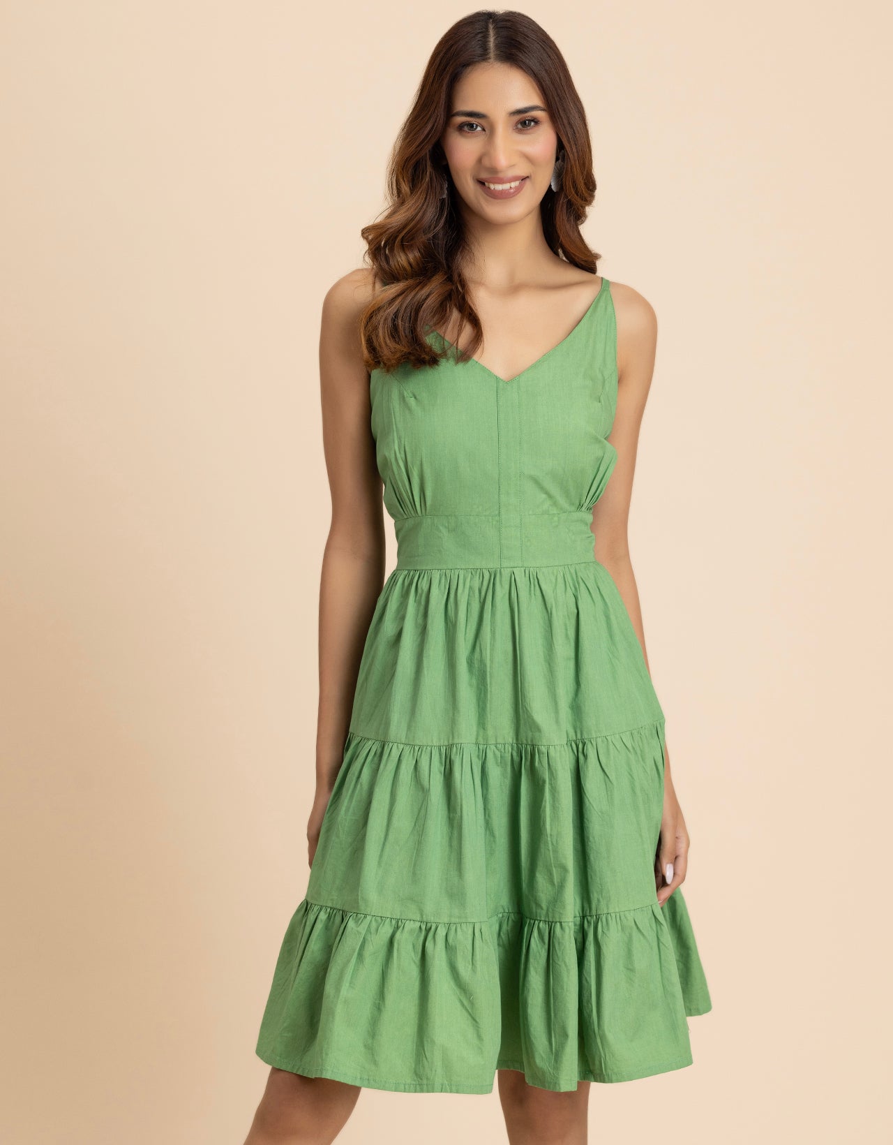 Knee Length Cotton Casual Cute Summer Dress For Women XL Knee Length Cotton Casual Cute Summer Dress For Women XL