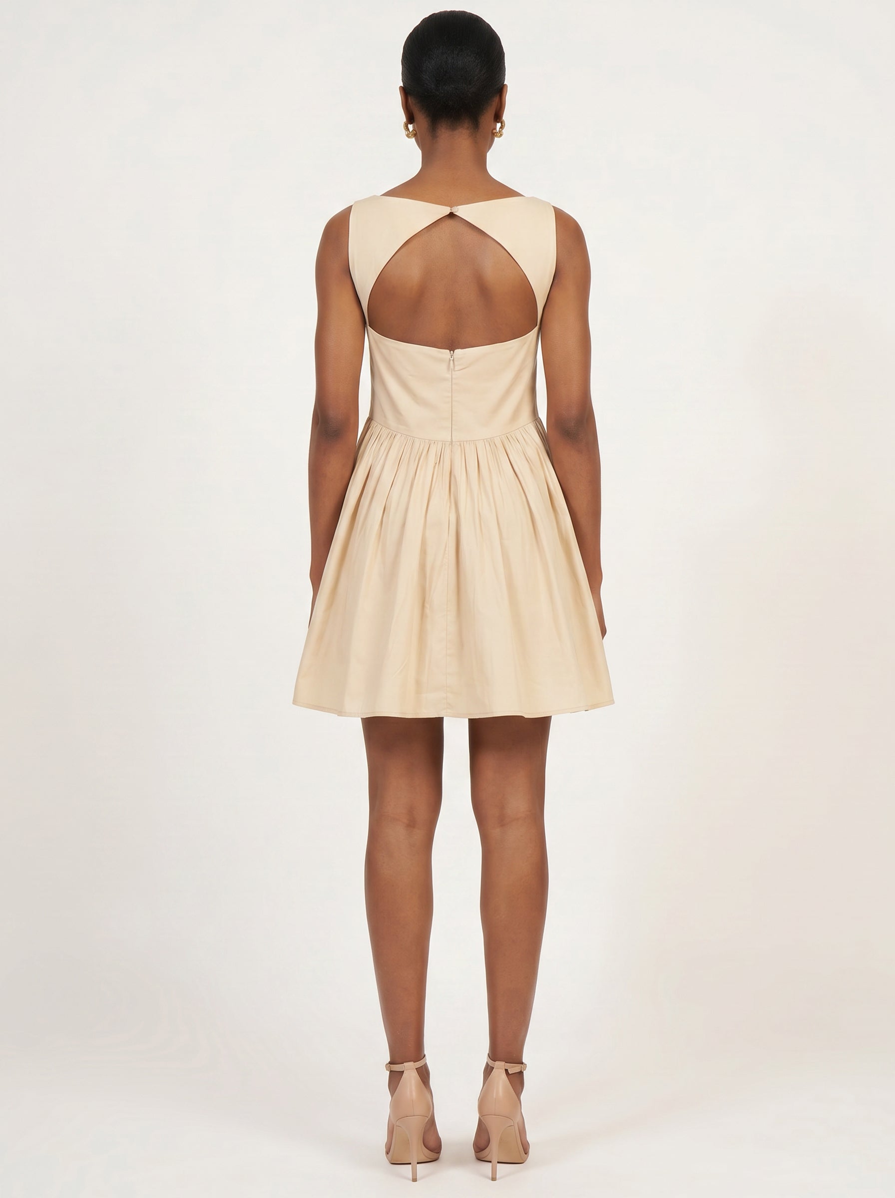 Moomaya Women’s Short Retro Dress, Styled Back Flare Dress for Summer Wear