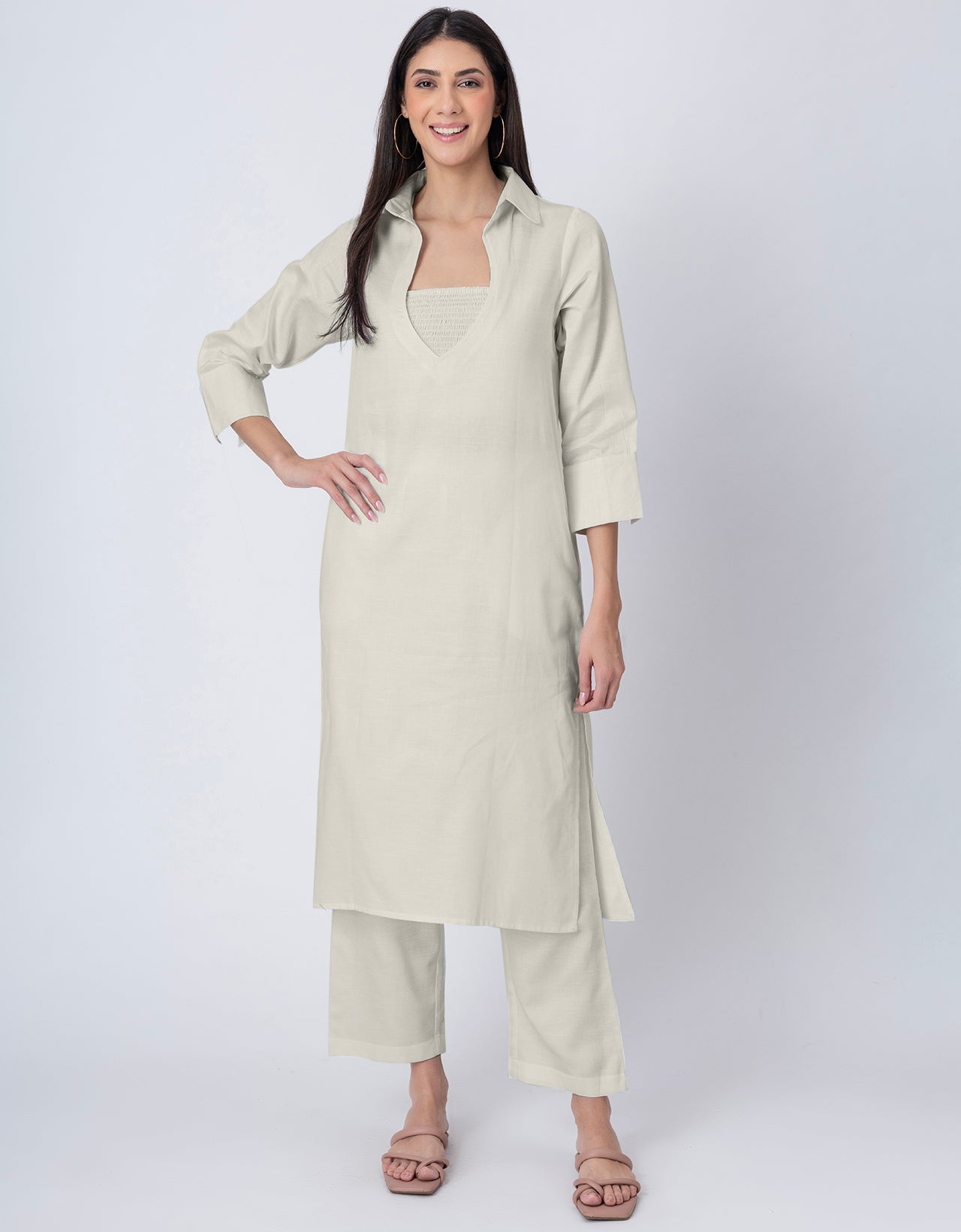 Designer Stylish 3-Pc Indo-Western Women's Kurta & Pants Set
