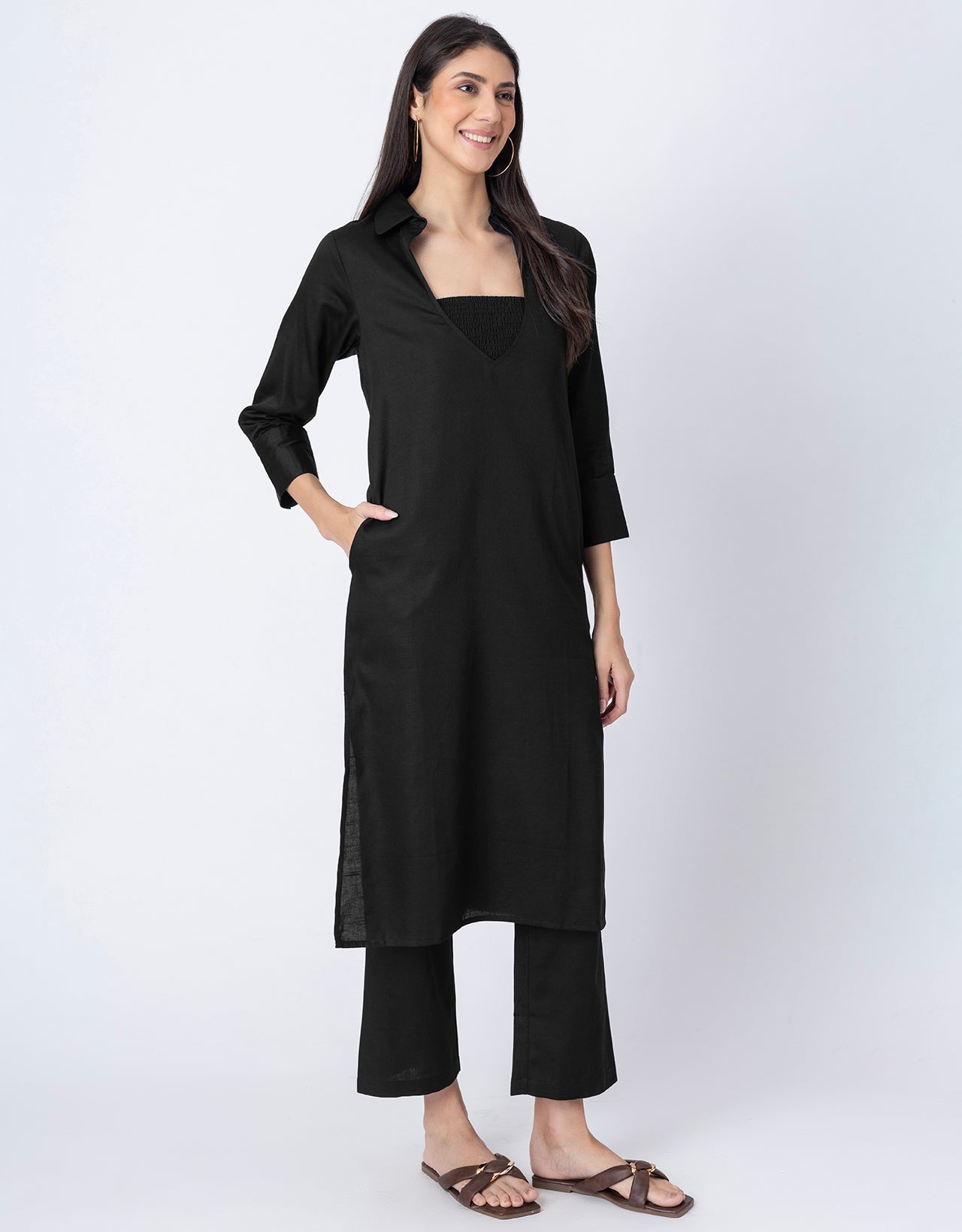 Designer Stylish 3-Pc Indo-Western Women's Kurta & Pants Set