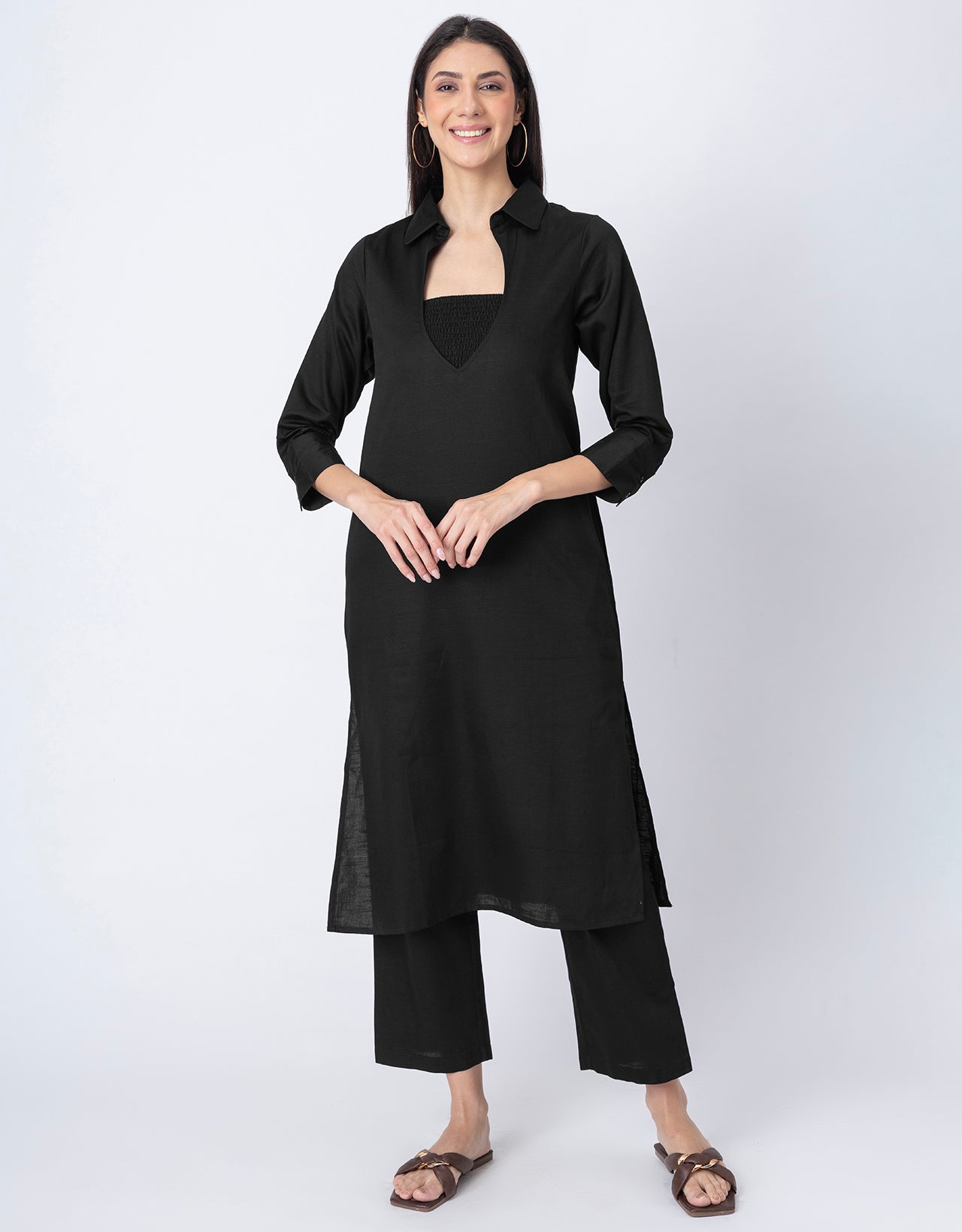 Designer Stylish 3-Pc Indo-Western Women's Kurta & Pants Set