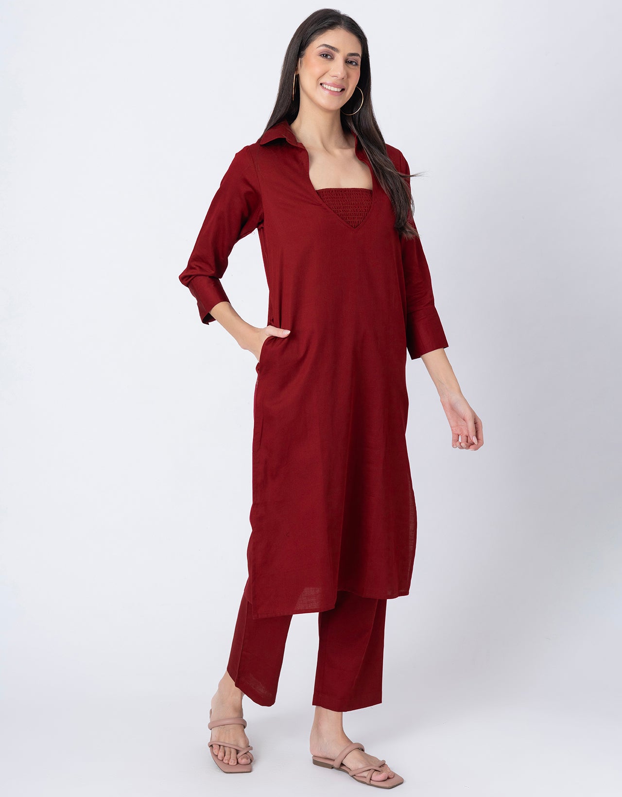 Designer Stylish 3-Pc Indo-Western Women's Kurta & Pants Set