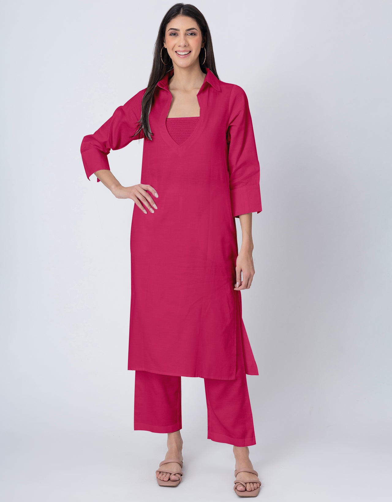 Designer Stylish 3-Pc Indo-Western Women's Kurta & Pants Set