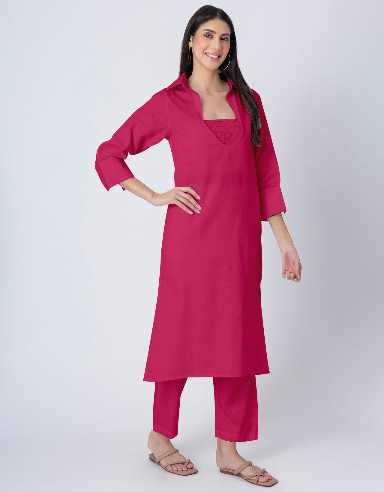 Designer Stylish 3-Pc Indo-Western Women's Kurta & Pants Set