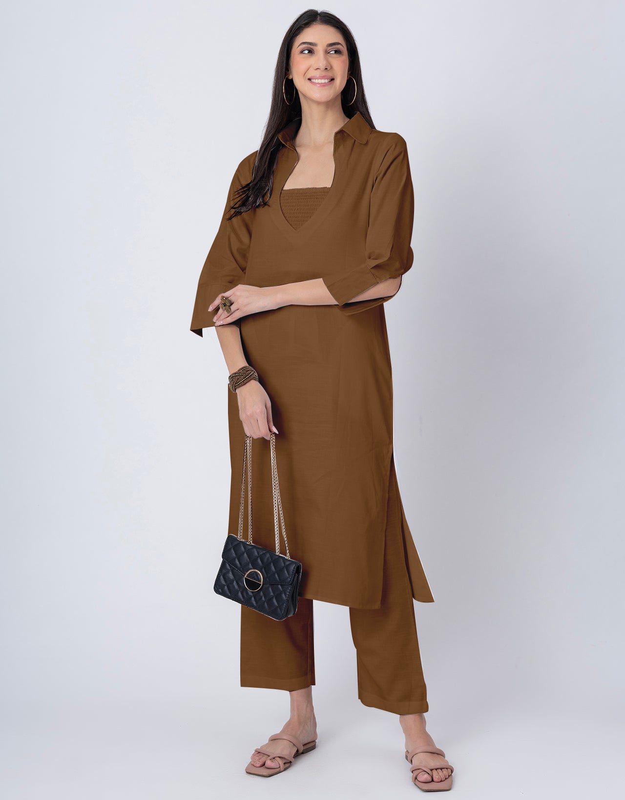 Designer Stylish 3-Pc Indo-Western Women's Kurta & Pants Set