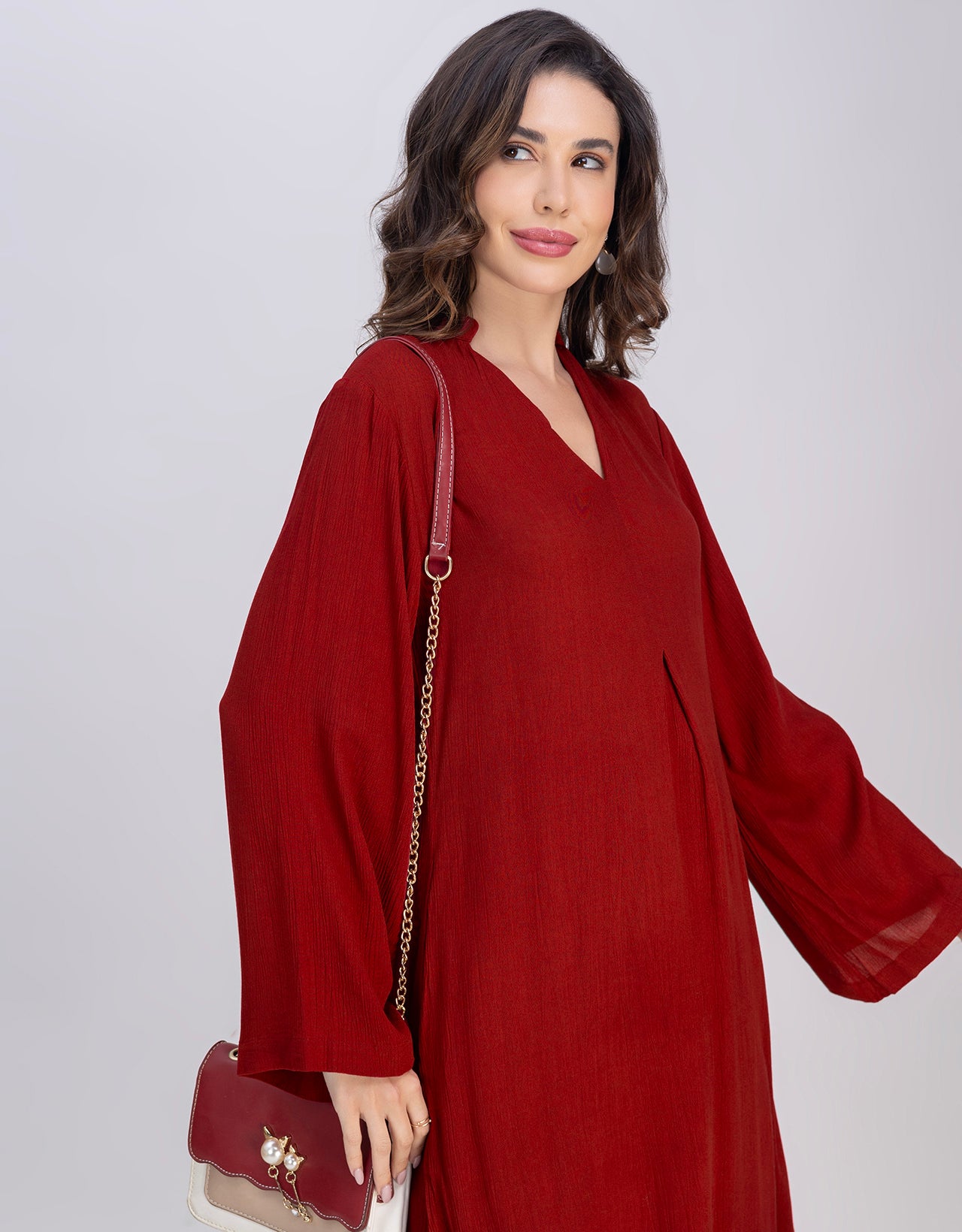 Moomaya Women's 2-Piece Pleated Kurta Palazzo Set Indo-Western Outfit