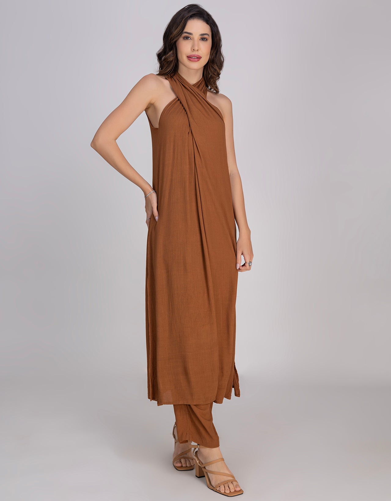 Moomaya Women's Kurta With Palazzo Pants Indian Wear Outfit With Pockets