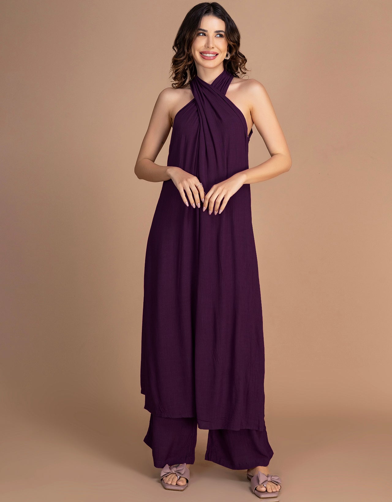 Moomaya Women's Kurta With Palazzo Pants Indian Wear Outfit With Pockets