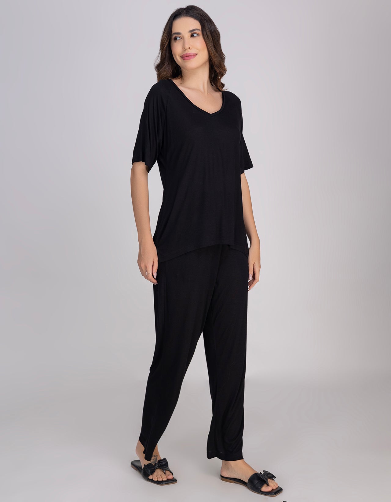 Moomaya 2-Piece Jersey Nightwear Set, Soft & Breathable Lounge Suit