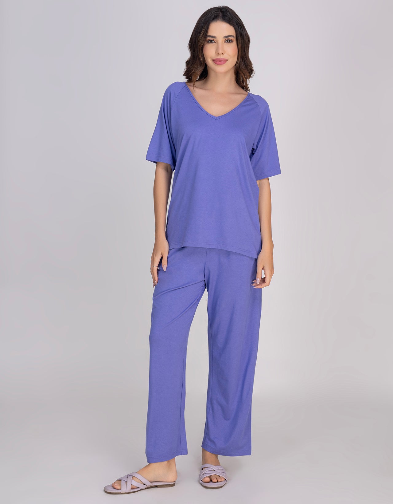 Moomaya 2-Piece Jersey Nightwear Set, Soft & Breathable Lounge Suit