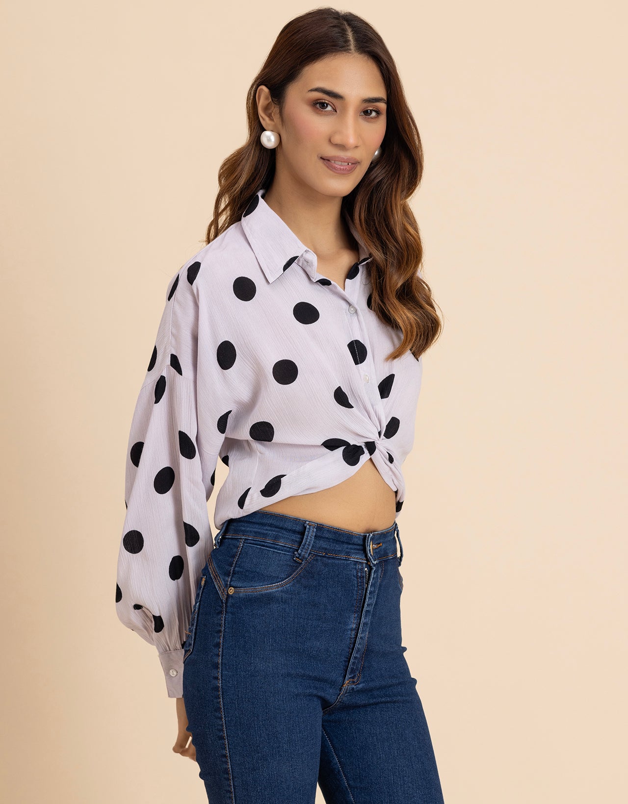 Printed Drop Shoulder Casual Relaxed Fit  Women's Shirt