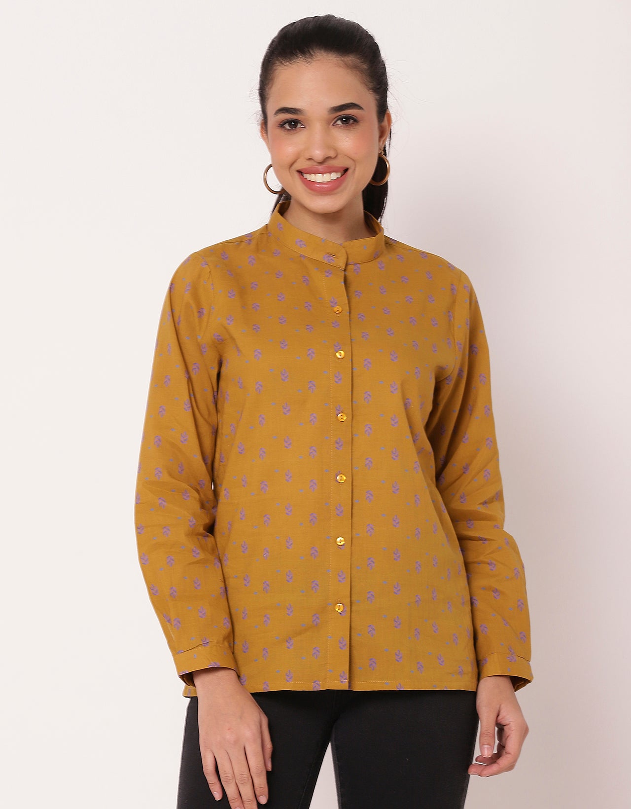 Printed Summer Shirt For Women, Full Sleeve Shirt