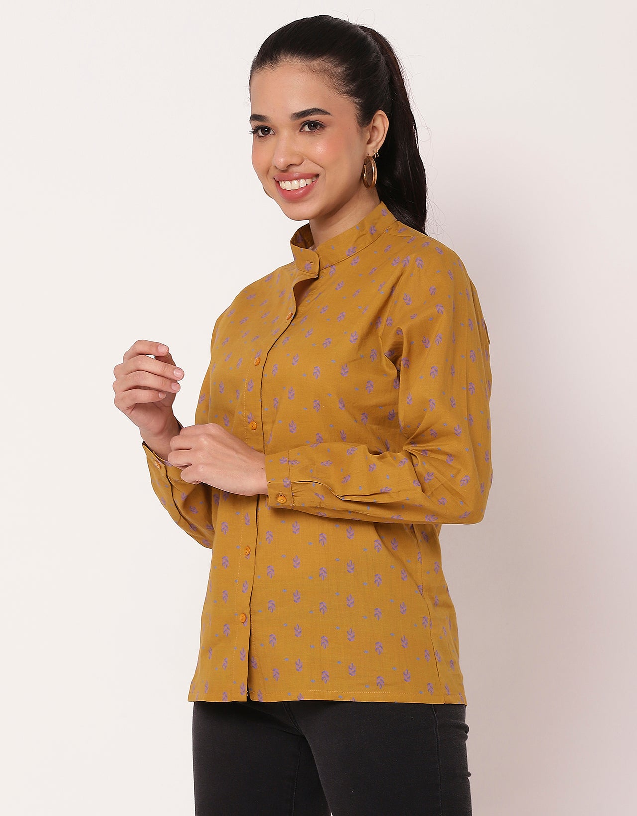 Printed Summer Shirt For Women, Full Sleeve Shirt