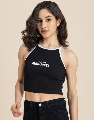 Casuals, Round Neck Crop Women Top