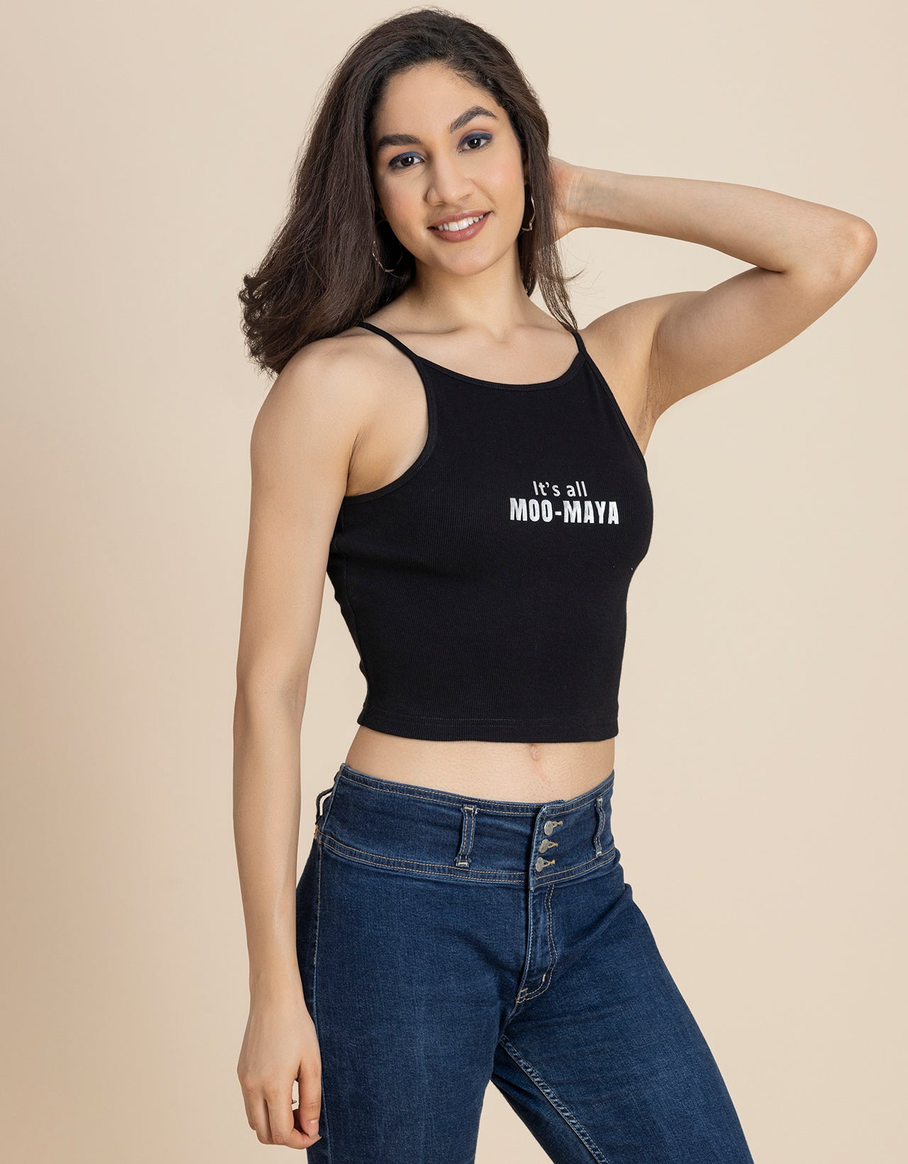 Casuals, Round Neck Crop Women Top