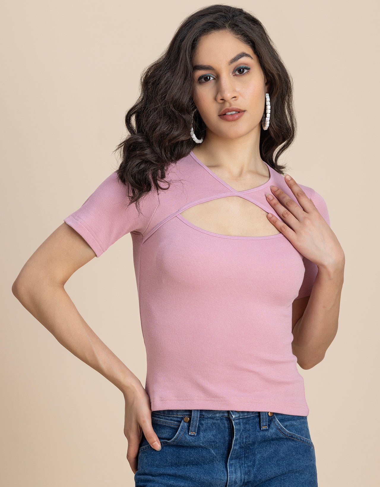 Casuals, Women Knit Ribbed Top