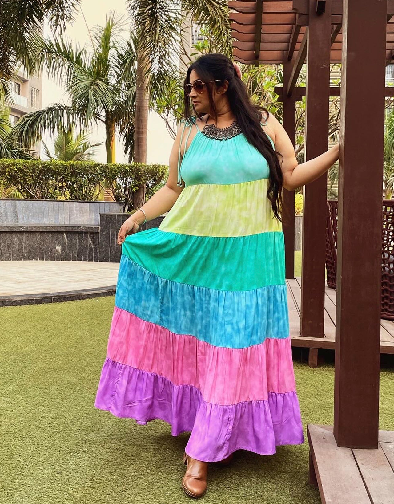 Tier Maxi Dress-resort dress