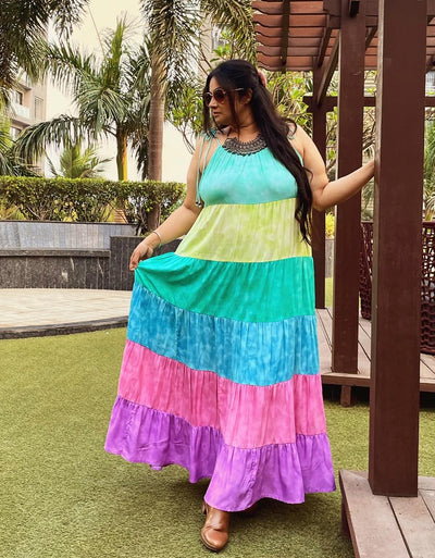Tier Maxi Dress-resort dress