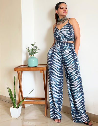 Printed 2 Pcs Summer Cord Set For Women