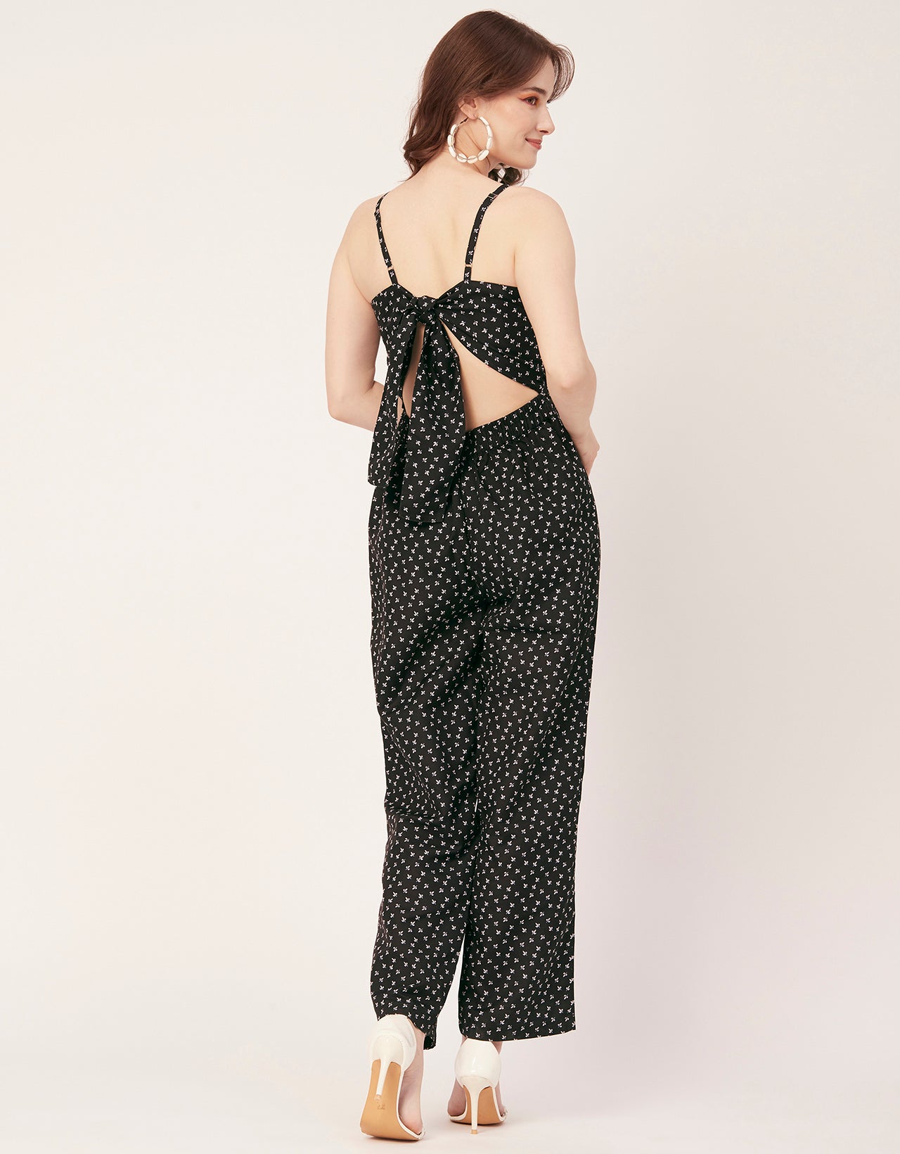 Frilled Jumpsuit, Poly Strap Romper