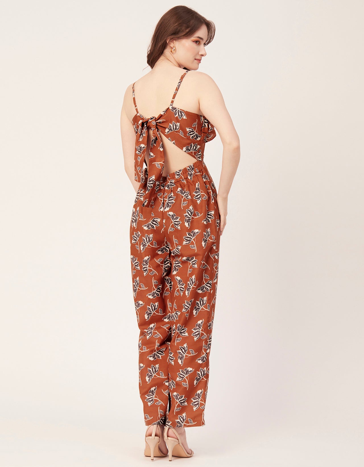 Frilled Jumpsuit, Poly Strap Romper