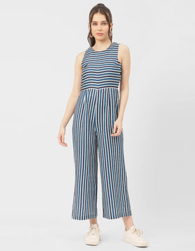 Casual Printed Cotton Summer Fashion Jumpsuit